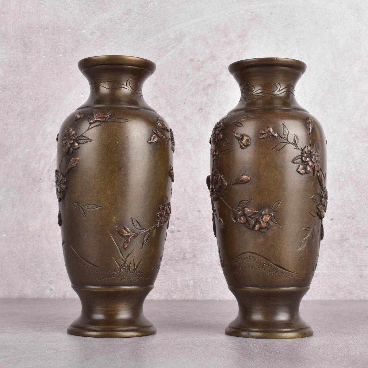 Japanese Meiji Period (1868-1912) Vases