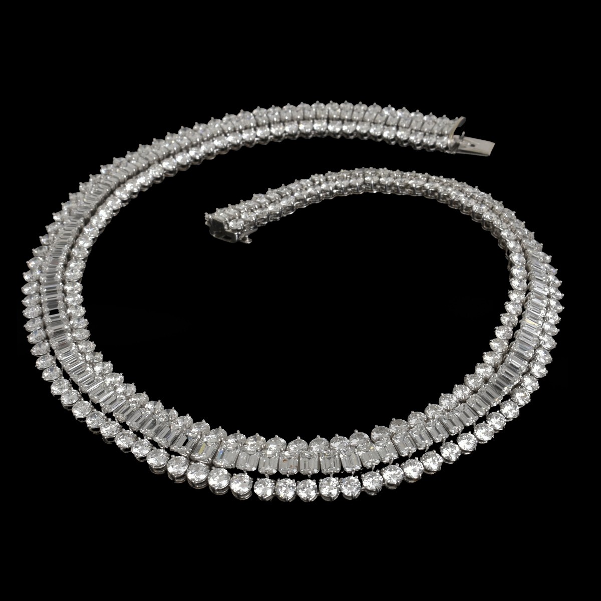 Oscar Heyman Diamond and Platinum Necklace