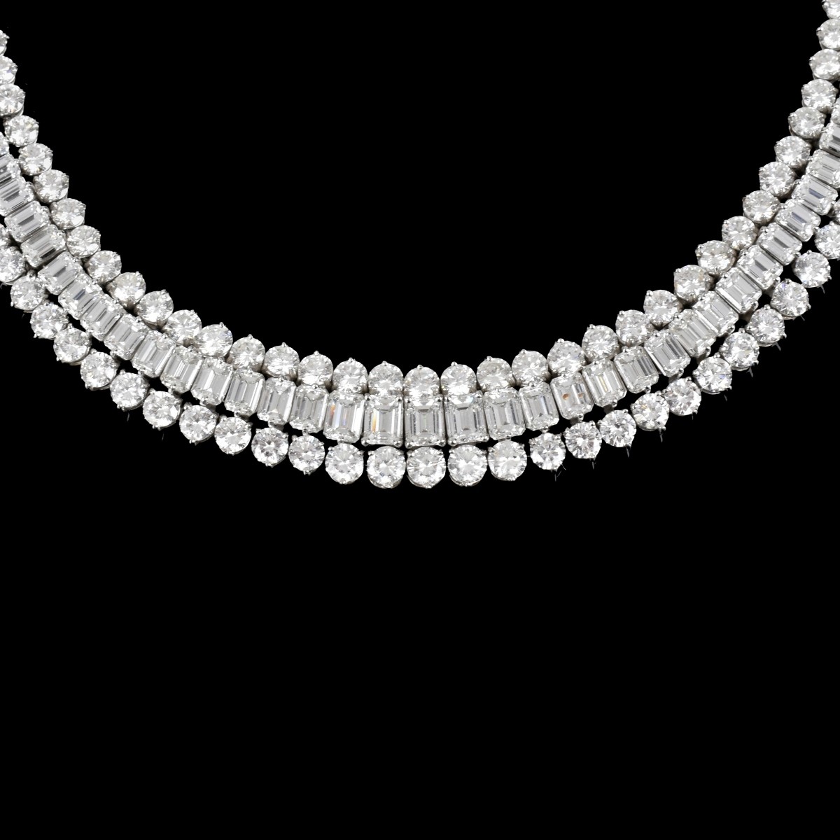 Oscar Heyman Diamond and Platinum Necklace