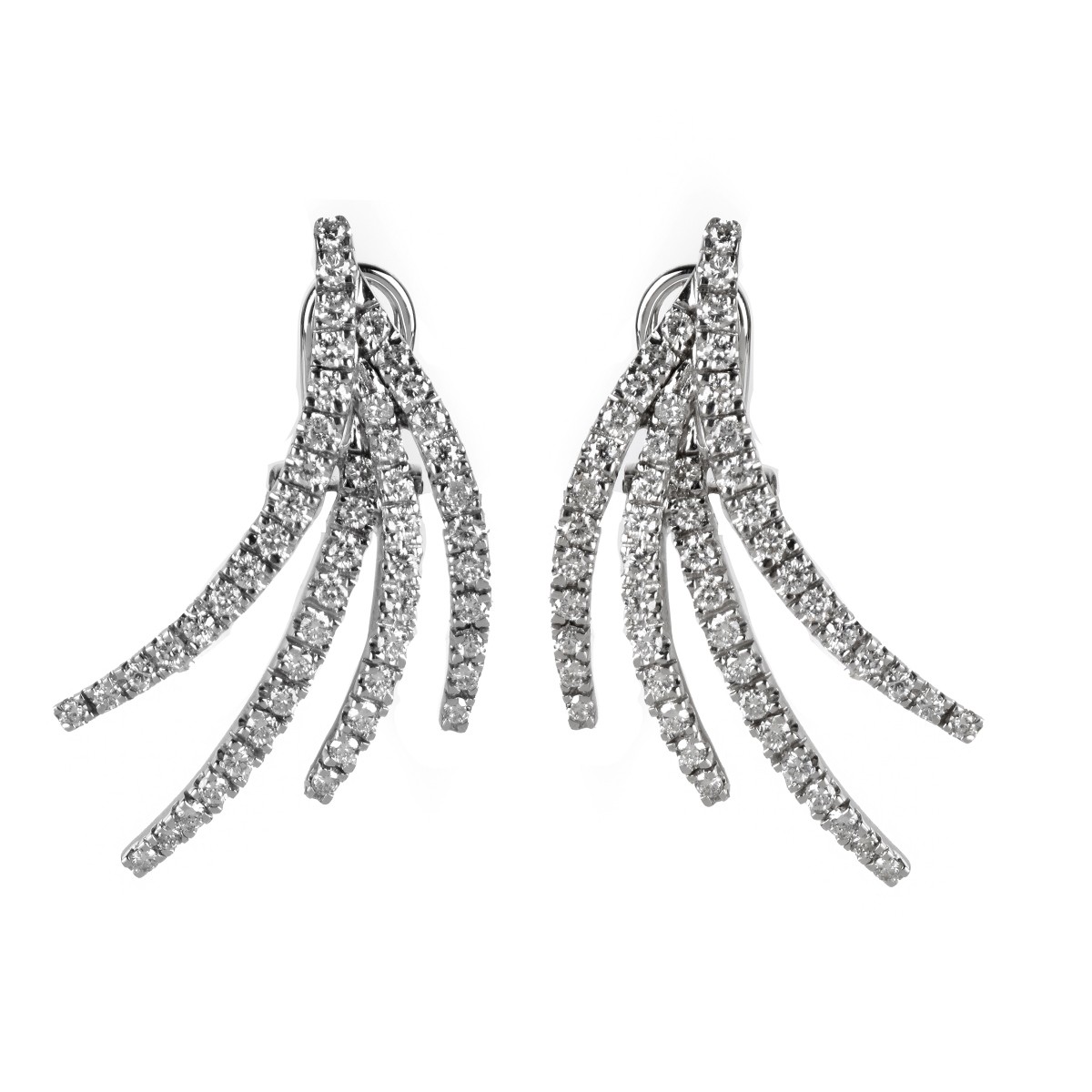 Diamond and 18K Earrings