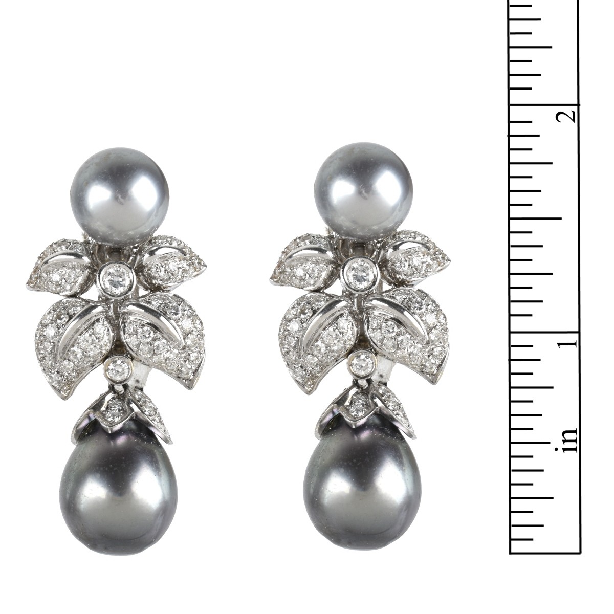 Andreoli Pearl, Diamond and 18K Earrings