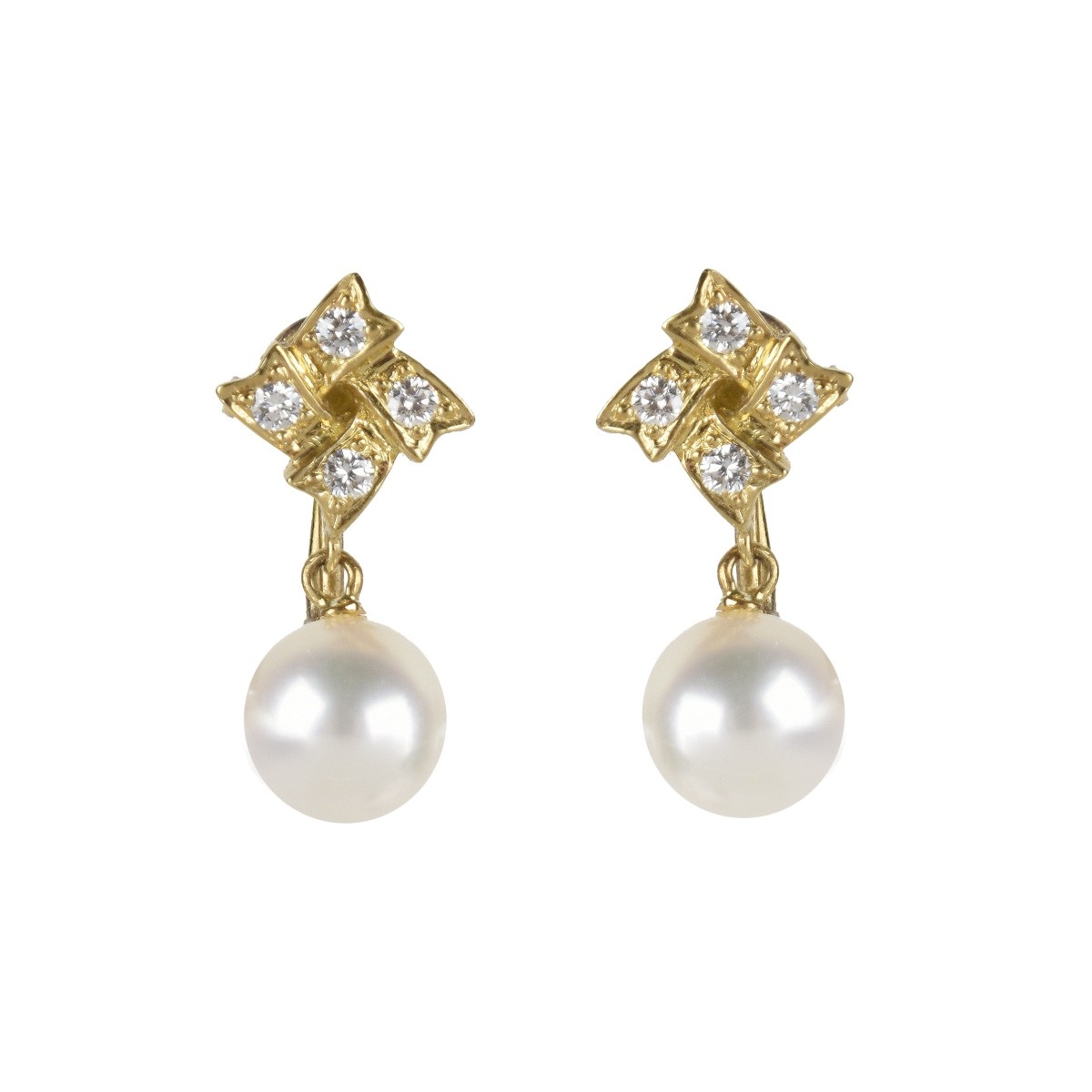 Mikimoto Pearl, Diamond and 18K Jewelry