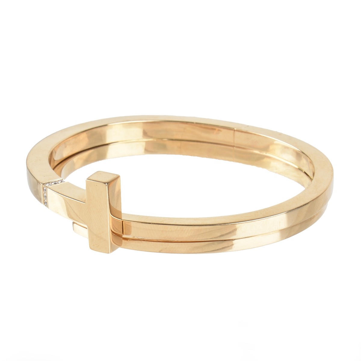 Tiffany & Co 18K "T" Bracelet