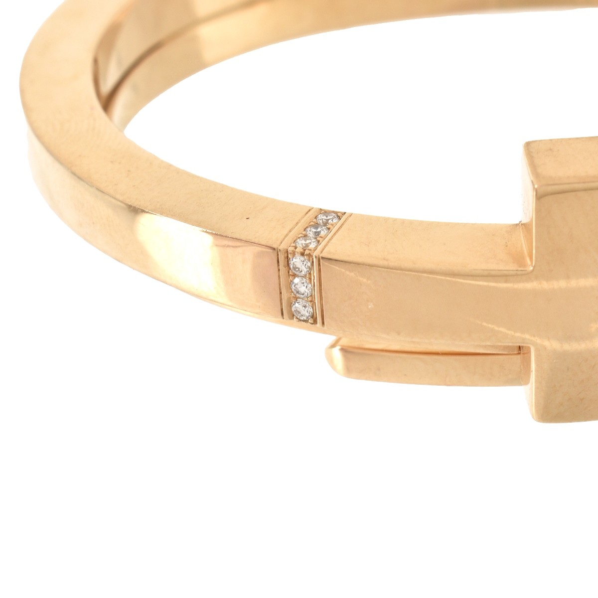 Tiffany & Co 18K "T" Bracelet