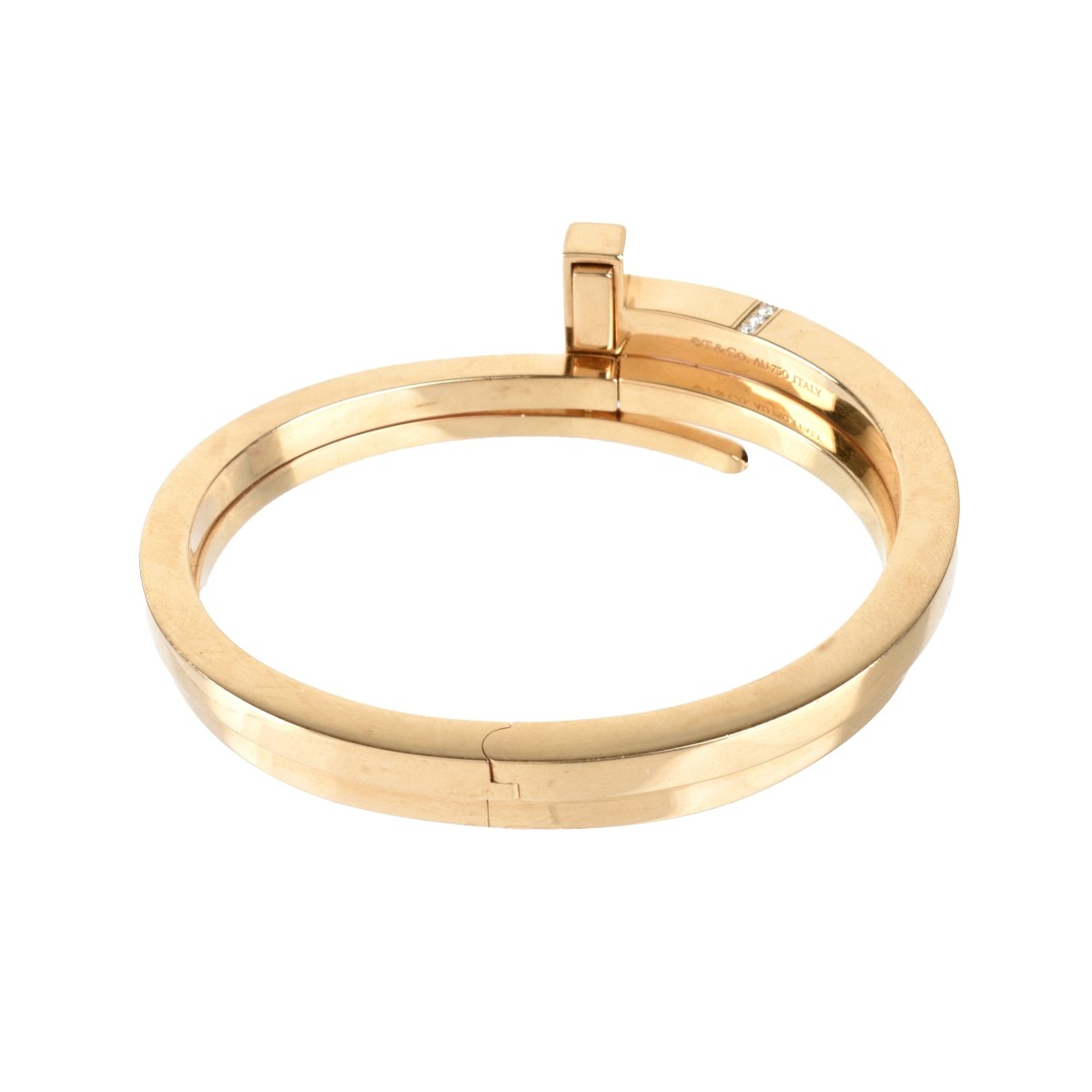 Tiffany & Co 18K "T" Bracelet