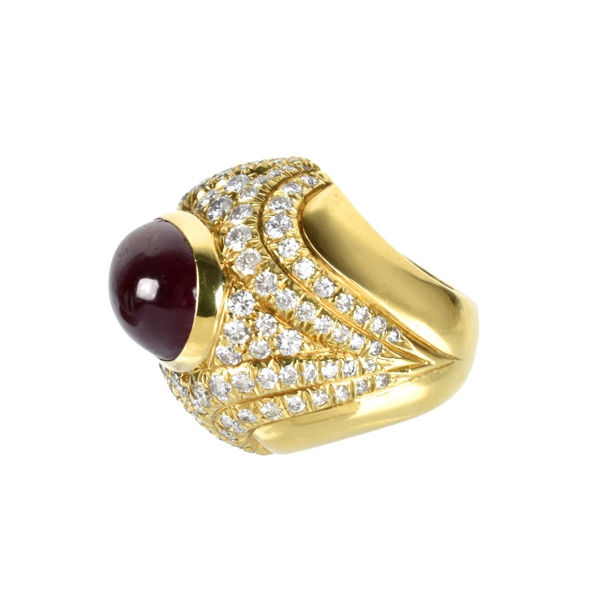 Ruby, Diamond and 18K Ring