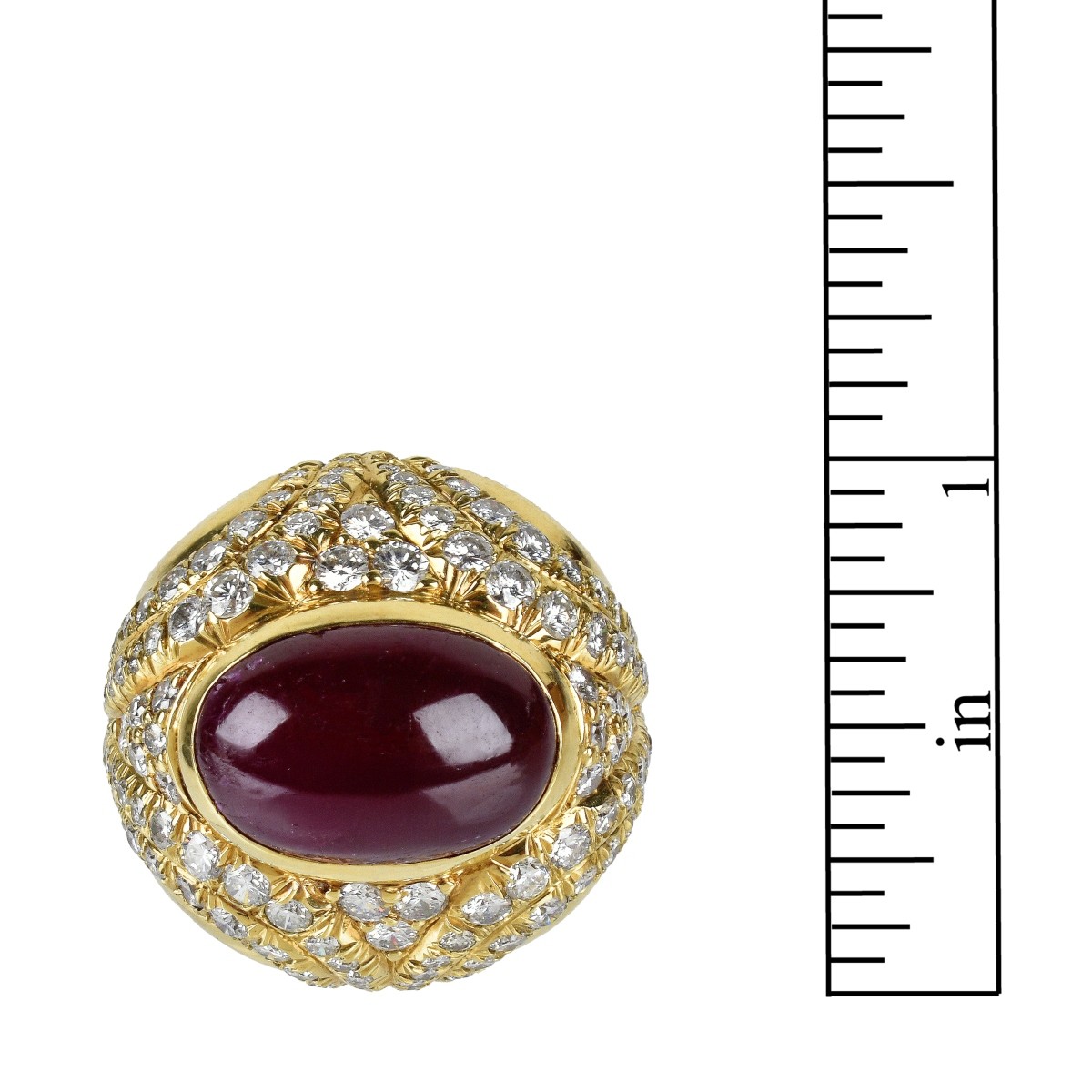 Ruby, Diamond and 18K Ring