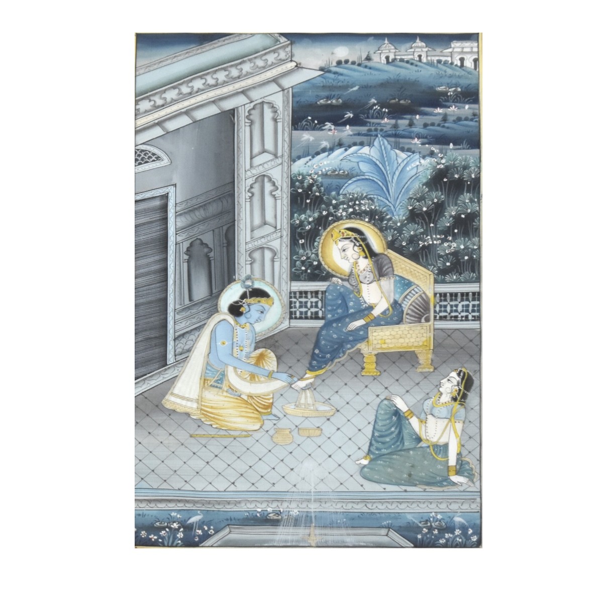 Mughal Framed Watercolor