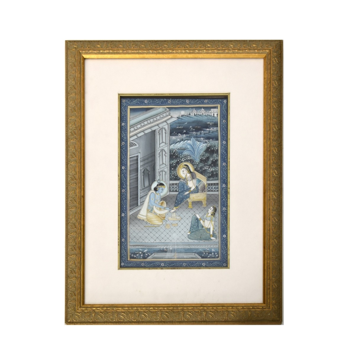 Mughal Framed Watercolor