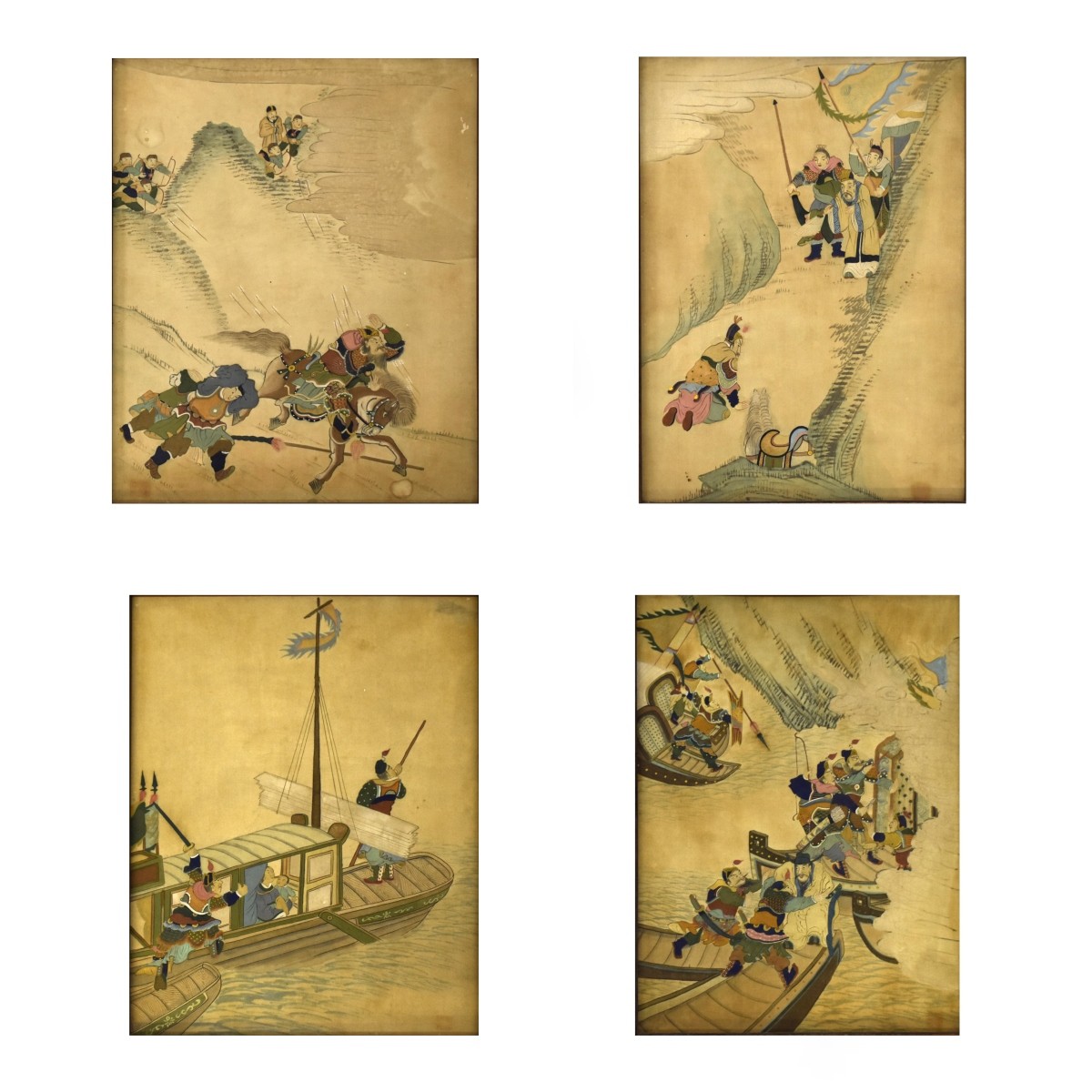 Chinese "Three Kingdoms Story" Paintings