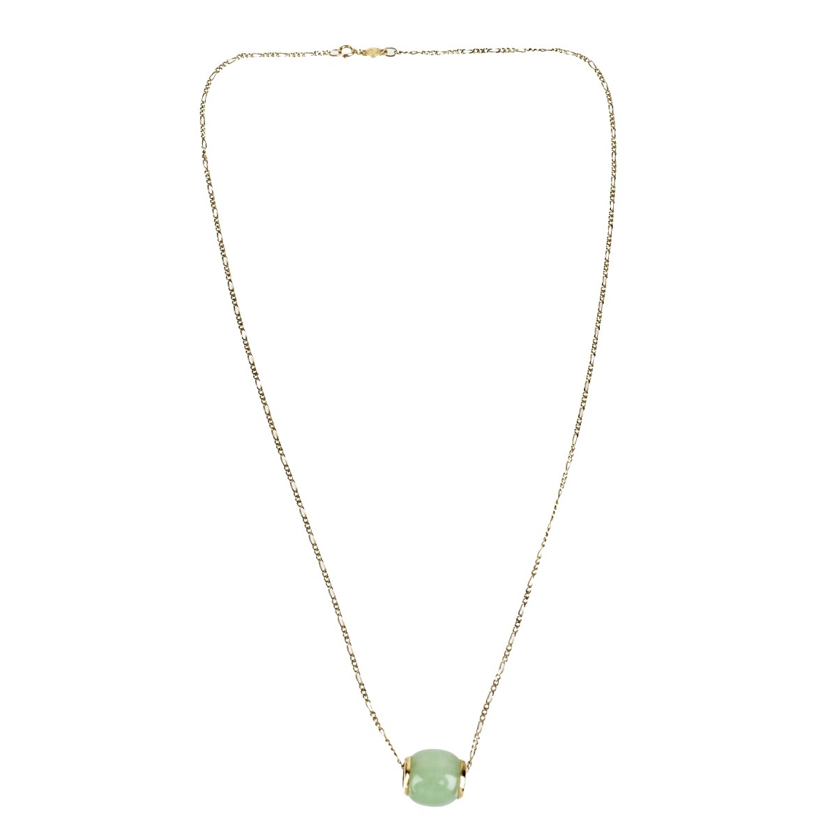 Jade and 14K Necklace