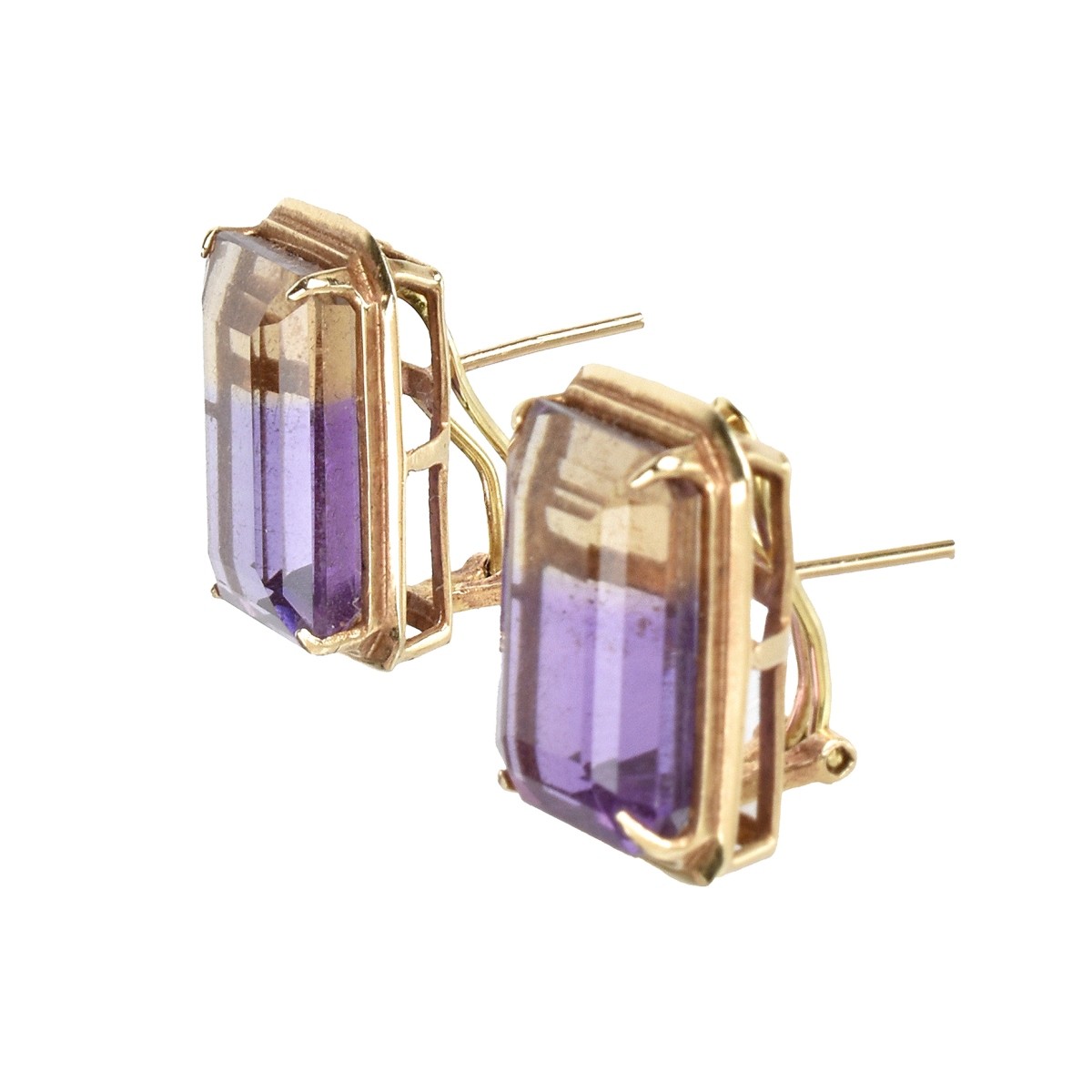 Ametrine and 14K Earrings