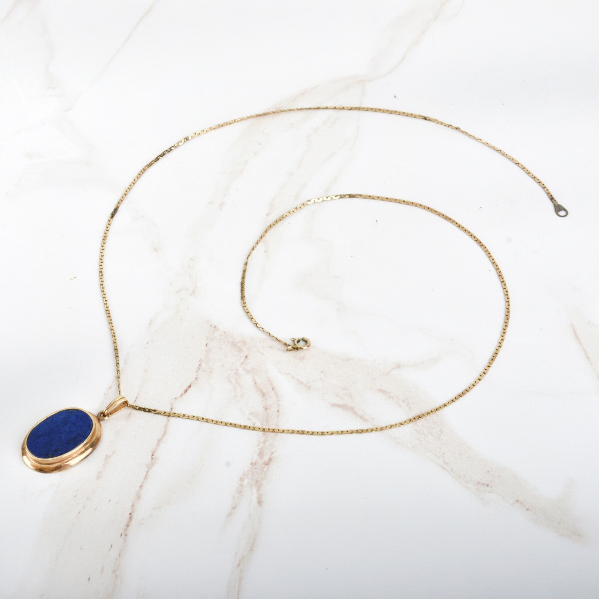 Lapis Lazuli and 14K Necklace