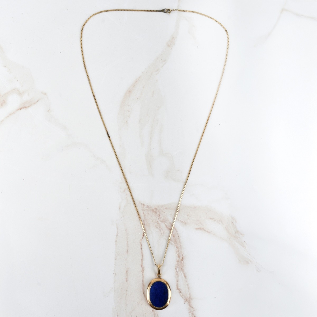 Lapis Lazuli and 14K Necklace