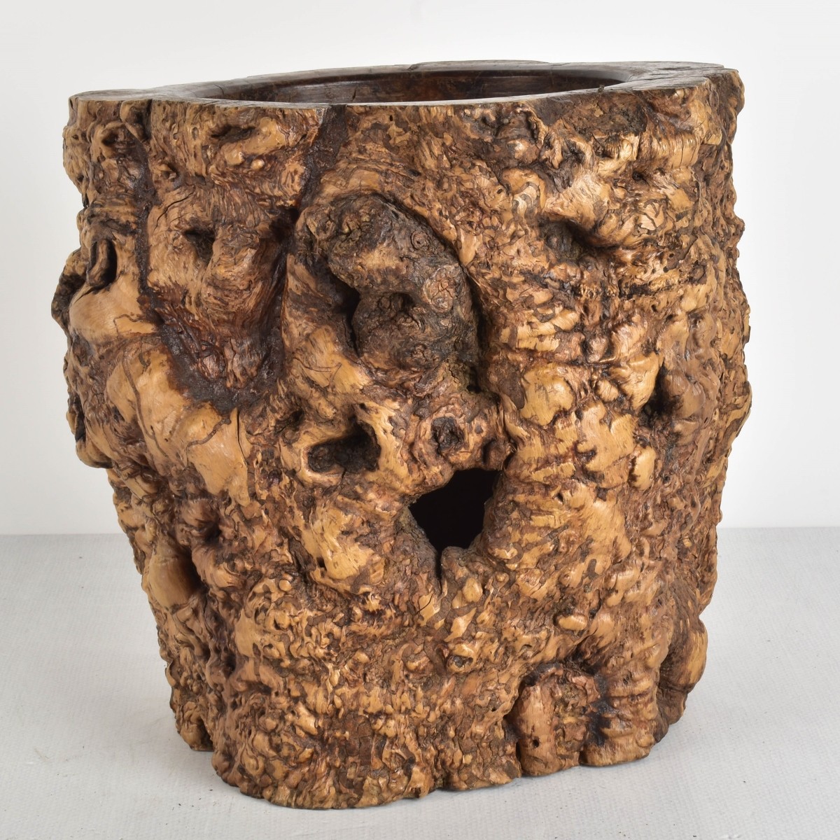 Antique Chinese Gnarled Root Brush Pot