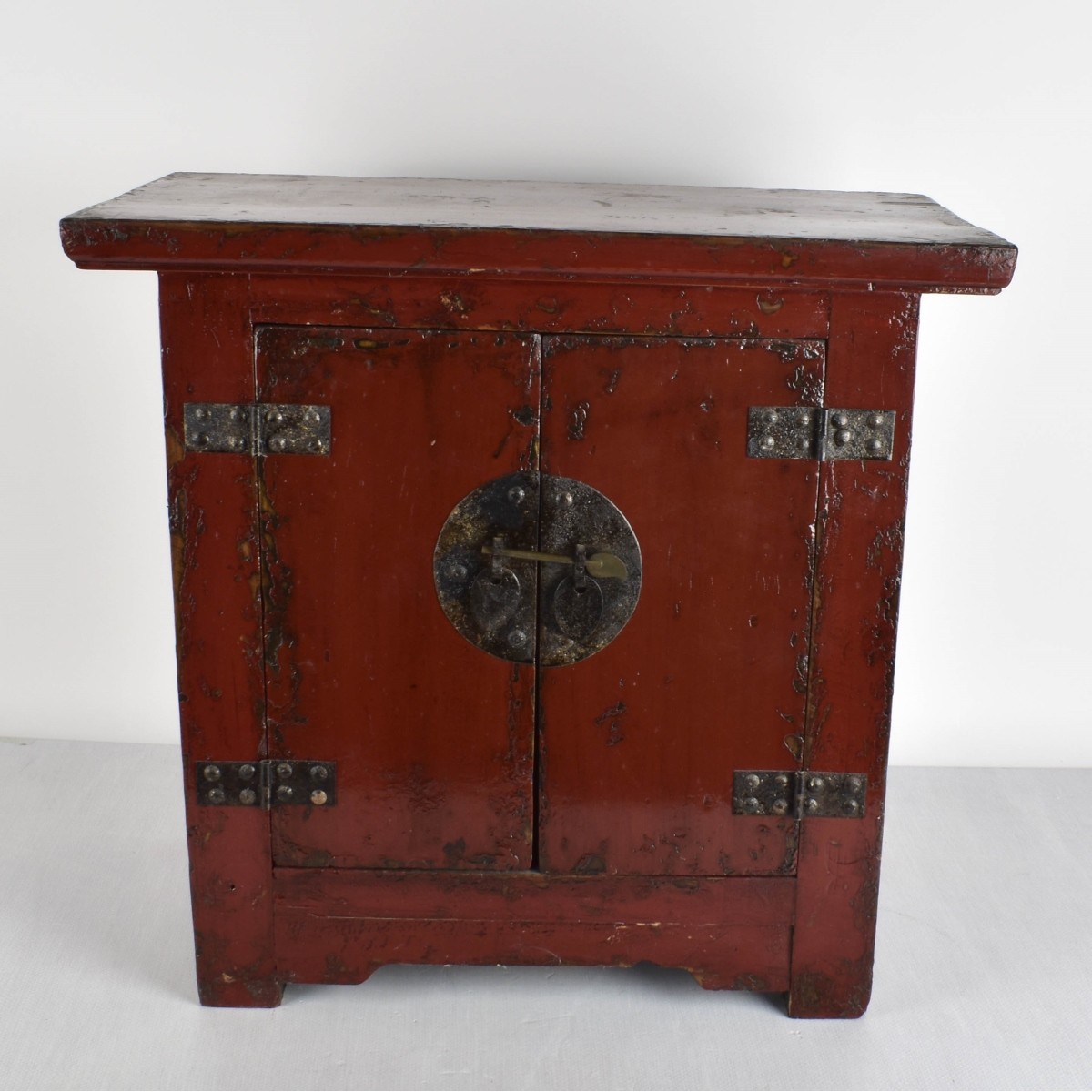 Antique Chinese Red Lacquered Cabinet