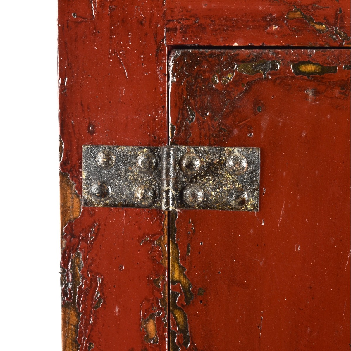 Antique Chinese Red Lacquered Cabinet