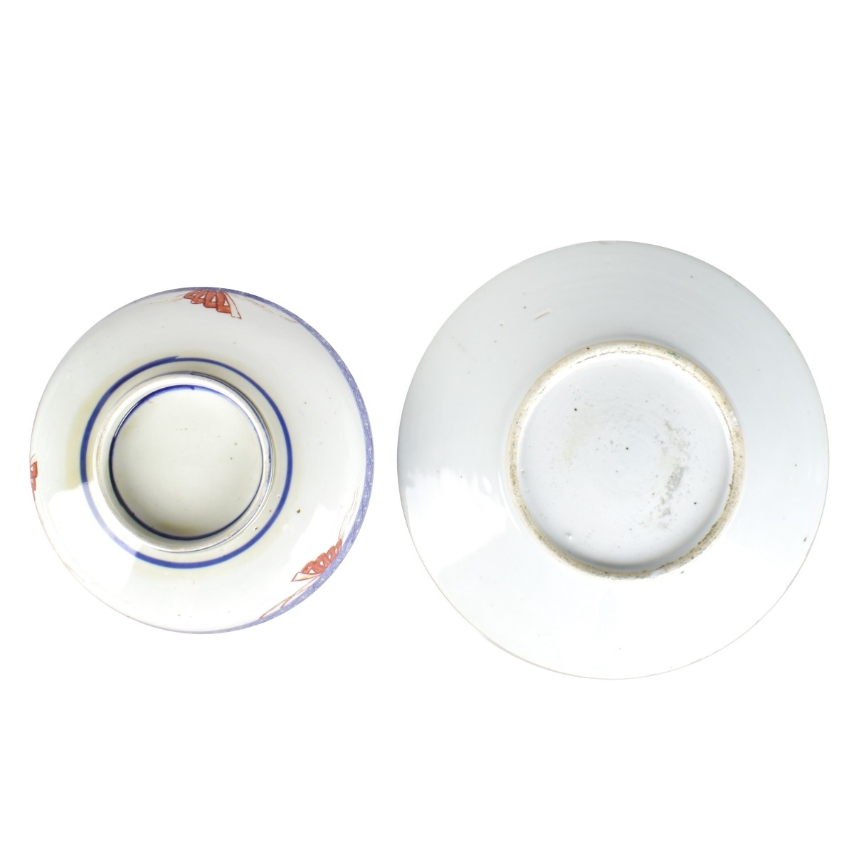 Asian Porcelain Plate and Bowl