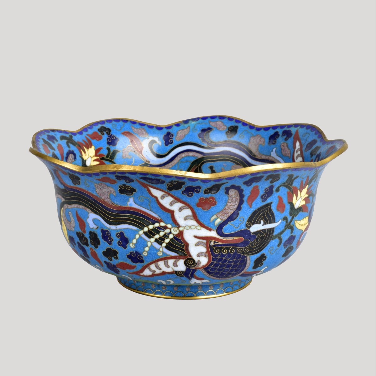 Vintage Chinese Cloisonne Bowl