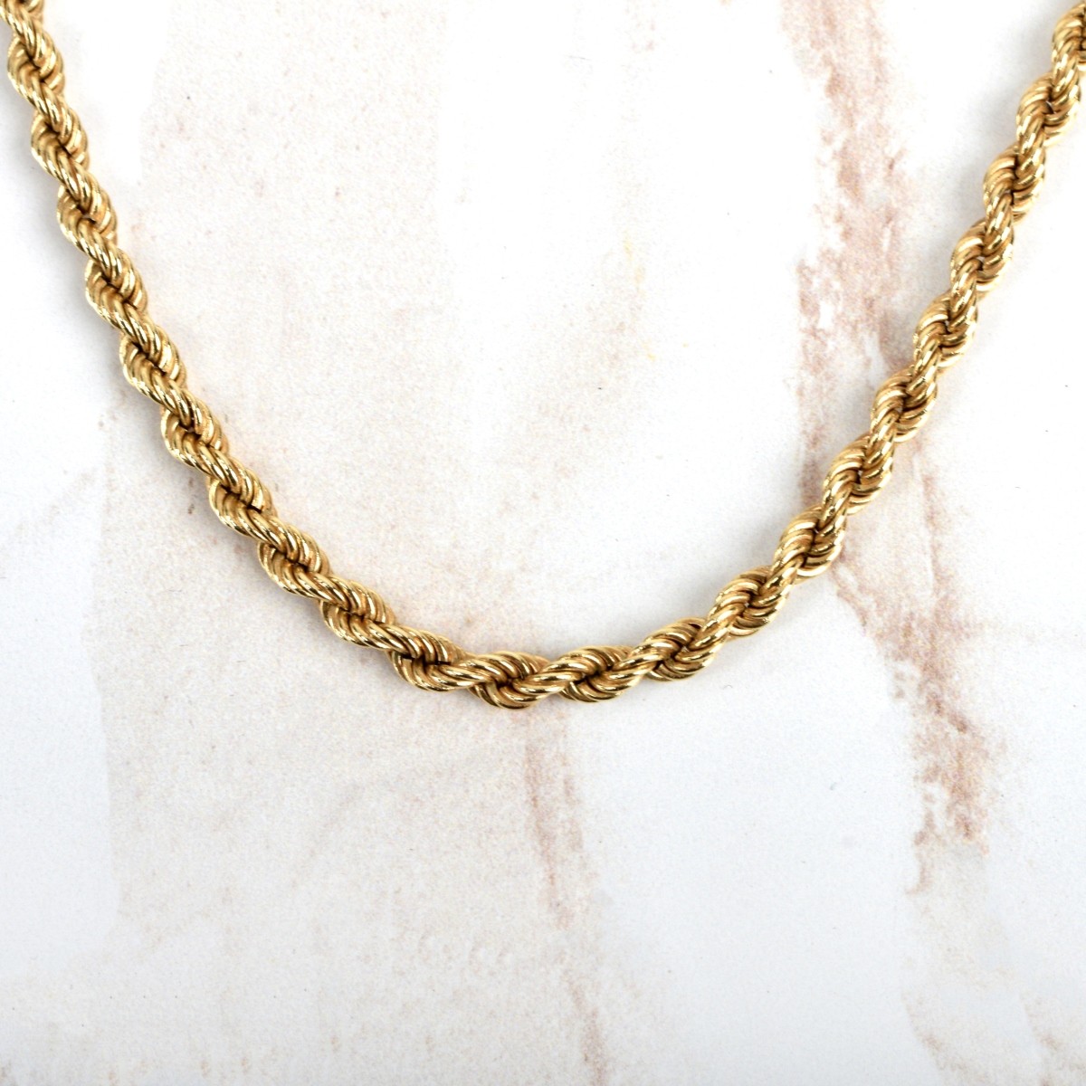 14K Rope Chain