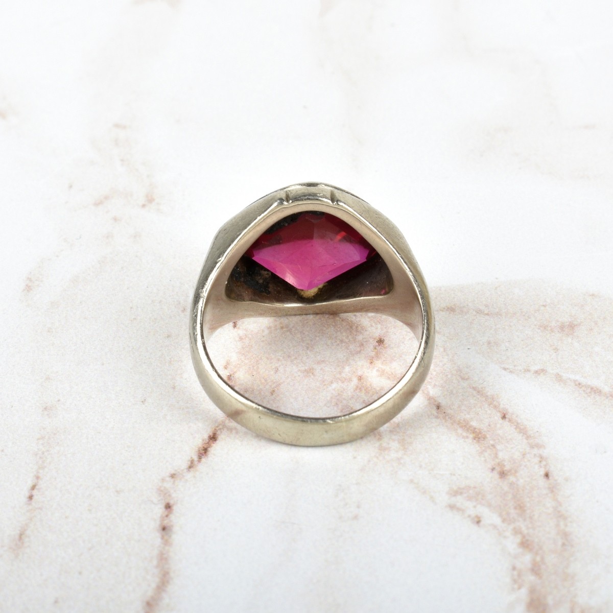 Deco Ruby and 10K Ring