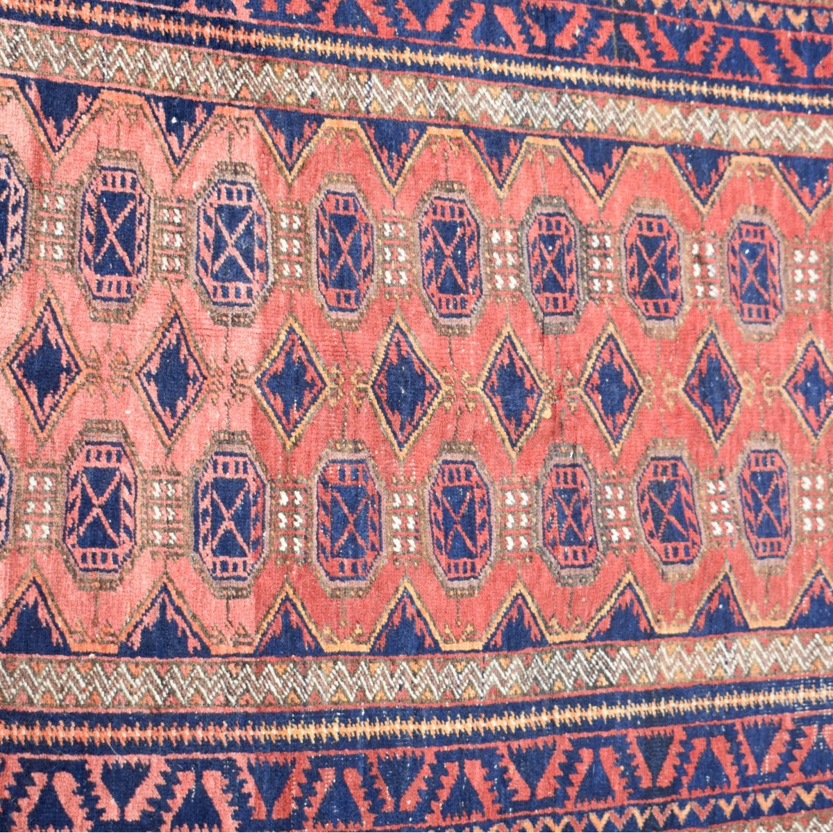 Vintage Persian Kurdish Wool Rug