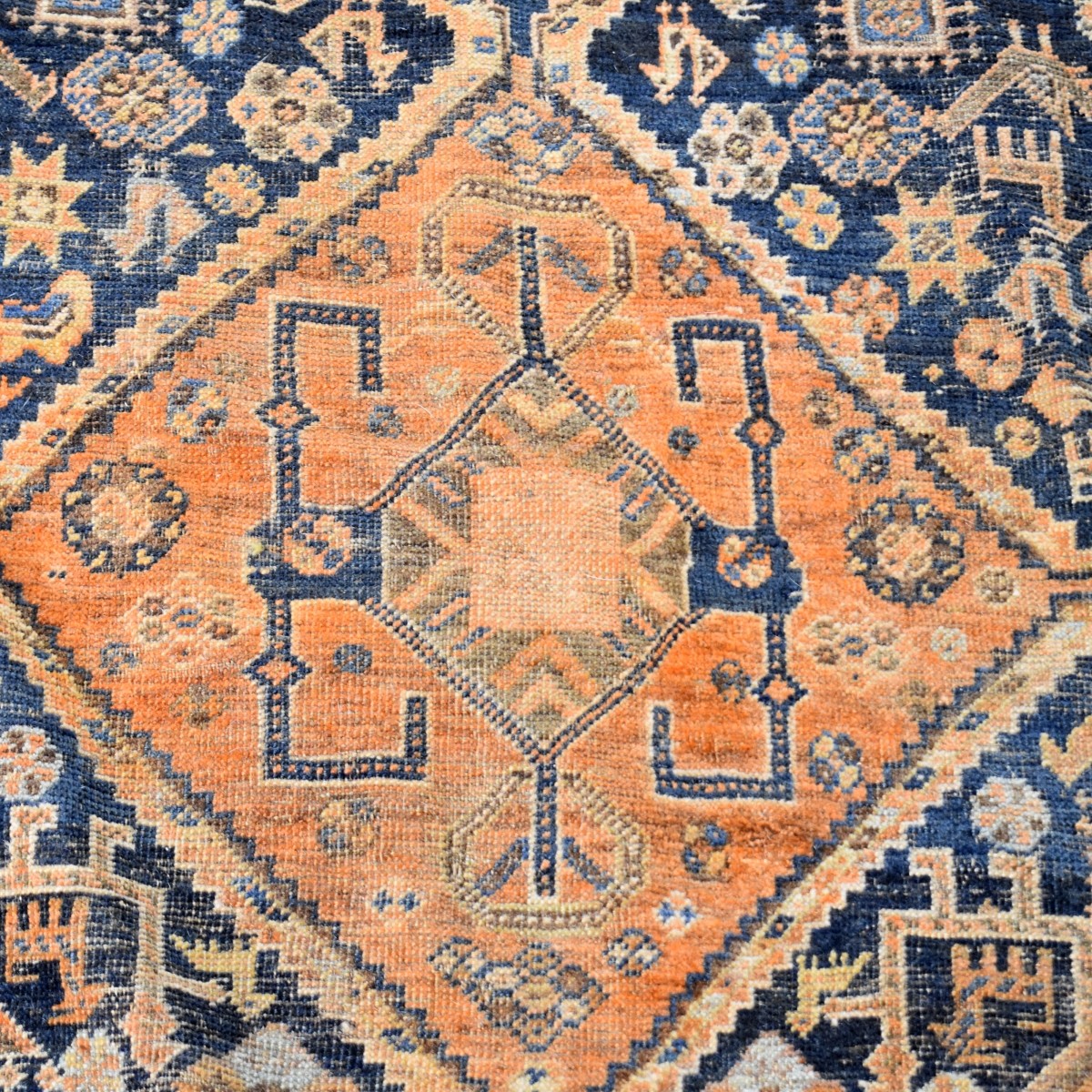 Antique Heriz Wool Rug