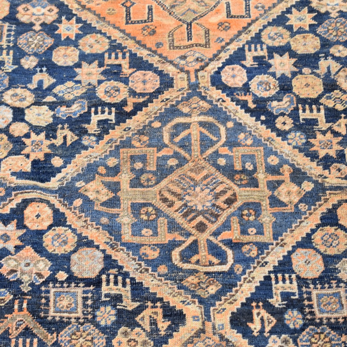 Antique Heriz Wool Rug