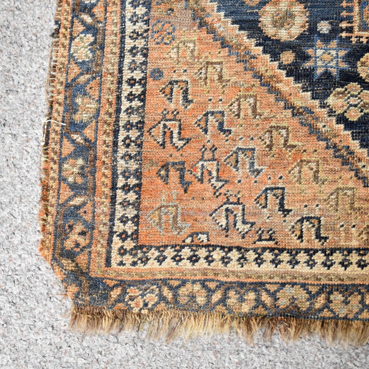 Antique Heriz Wool Rug