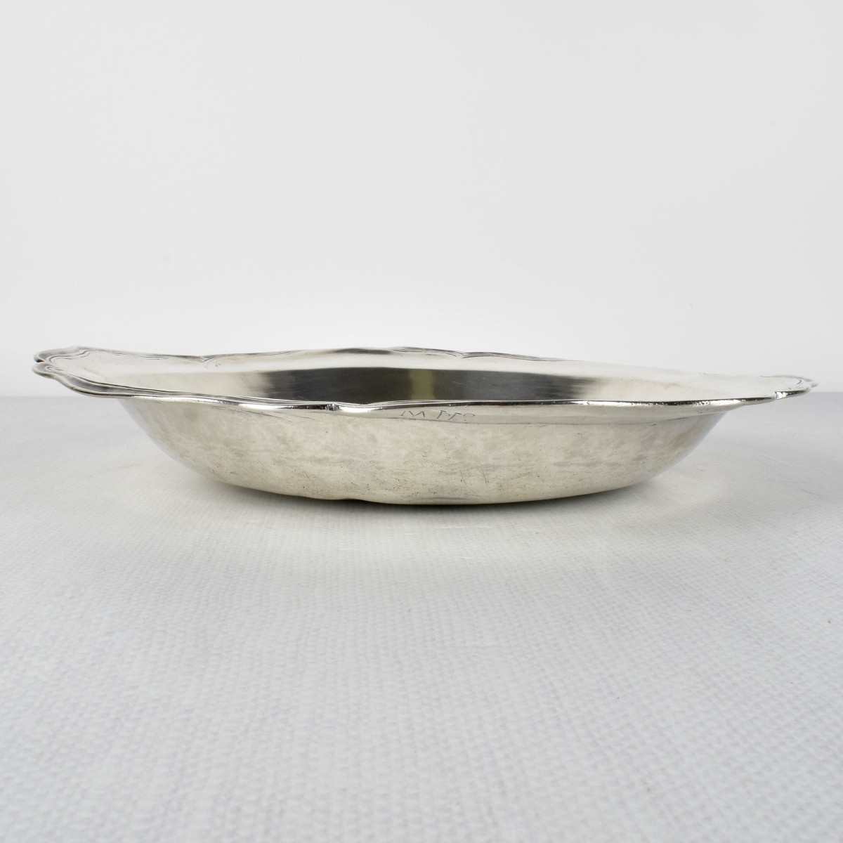 Spanish Colonial Silver Hand Hammered Serving Bowl