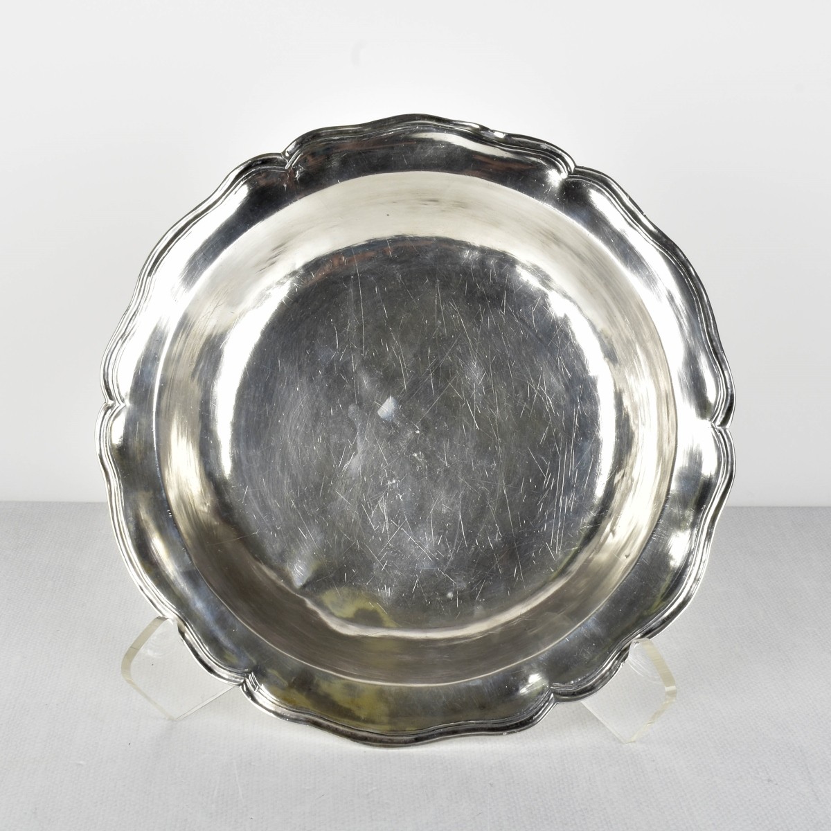 Spanish Colonial Silver Hand Hammered Serving Bowl