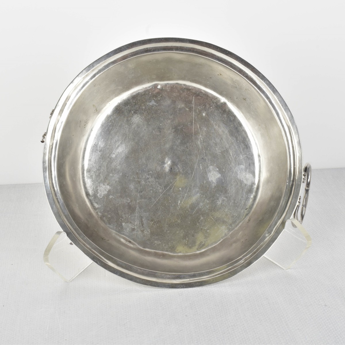 Spanish Colonial Silver Hand Hammered Serving Bowl