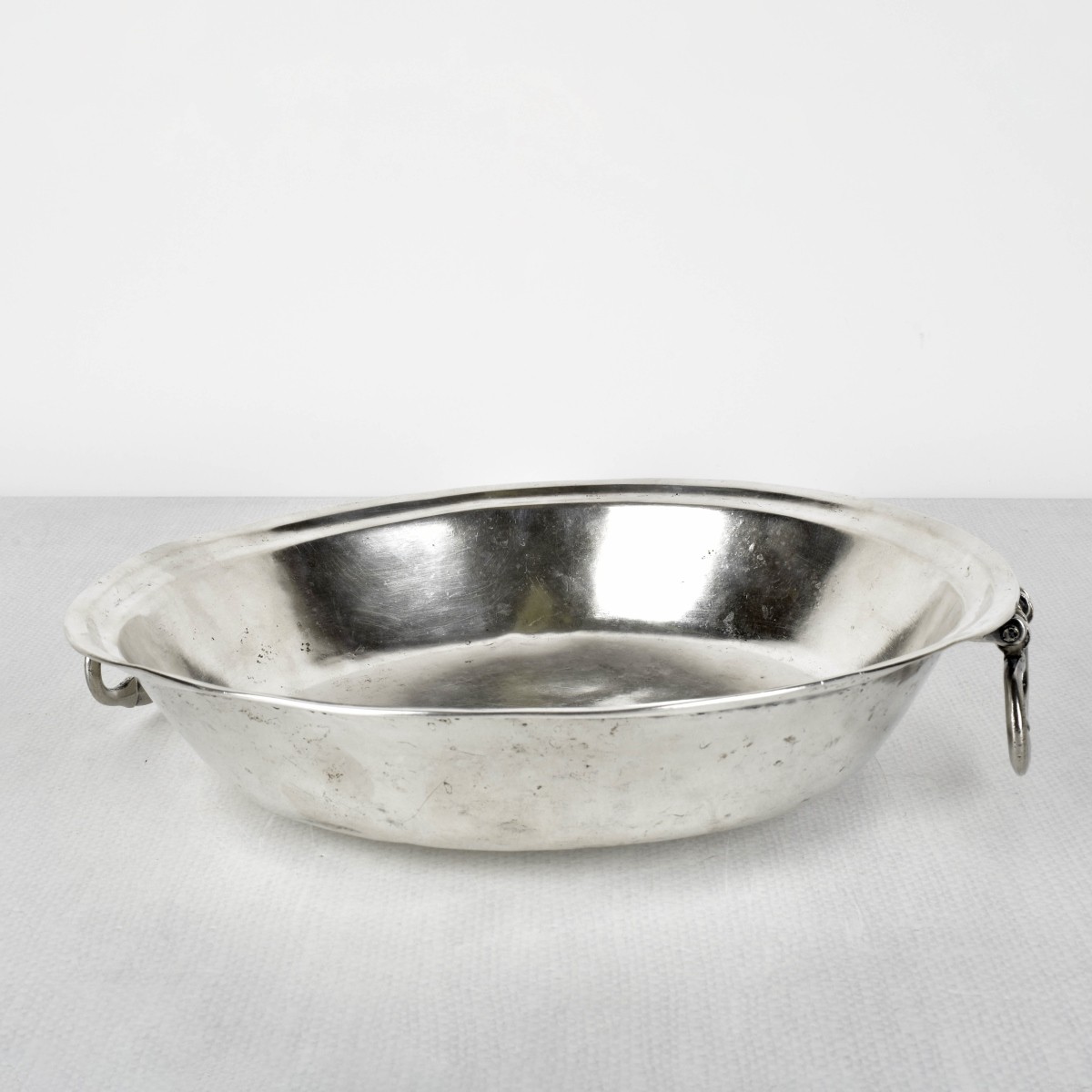 Spanish Colonial Silver Hand Hammered Serving Bowl