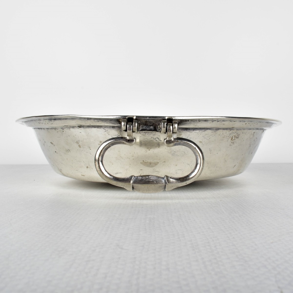 Spanish Colonial Silver Hand Hammered Serving Bowl