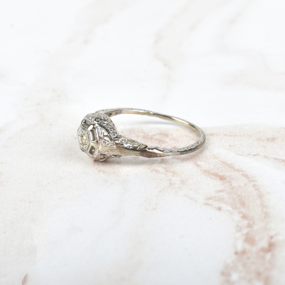 Diamond and 14K Ring