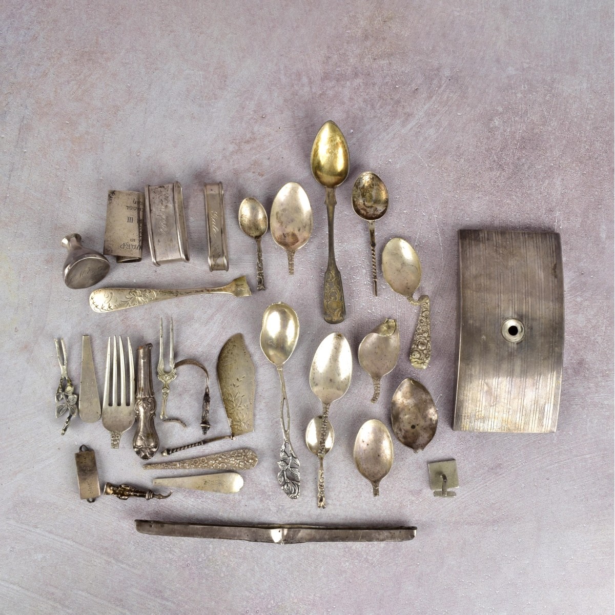 Box Lot Scrap Sterling Silver