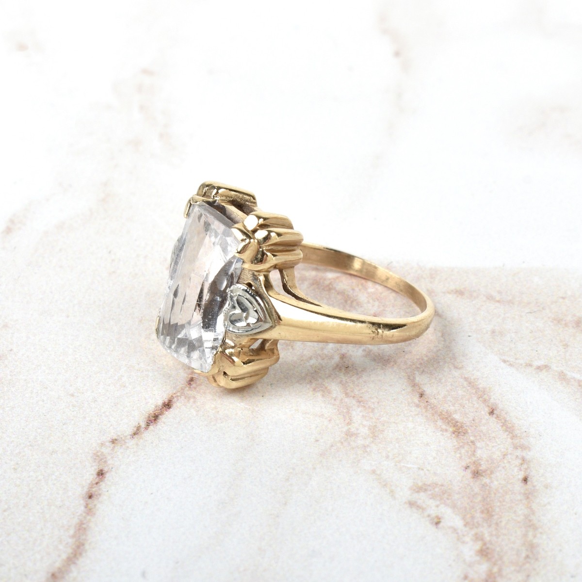 Topaz and 10K Ring