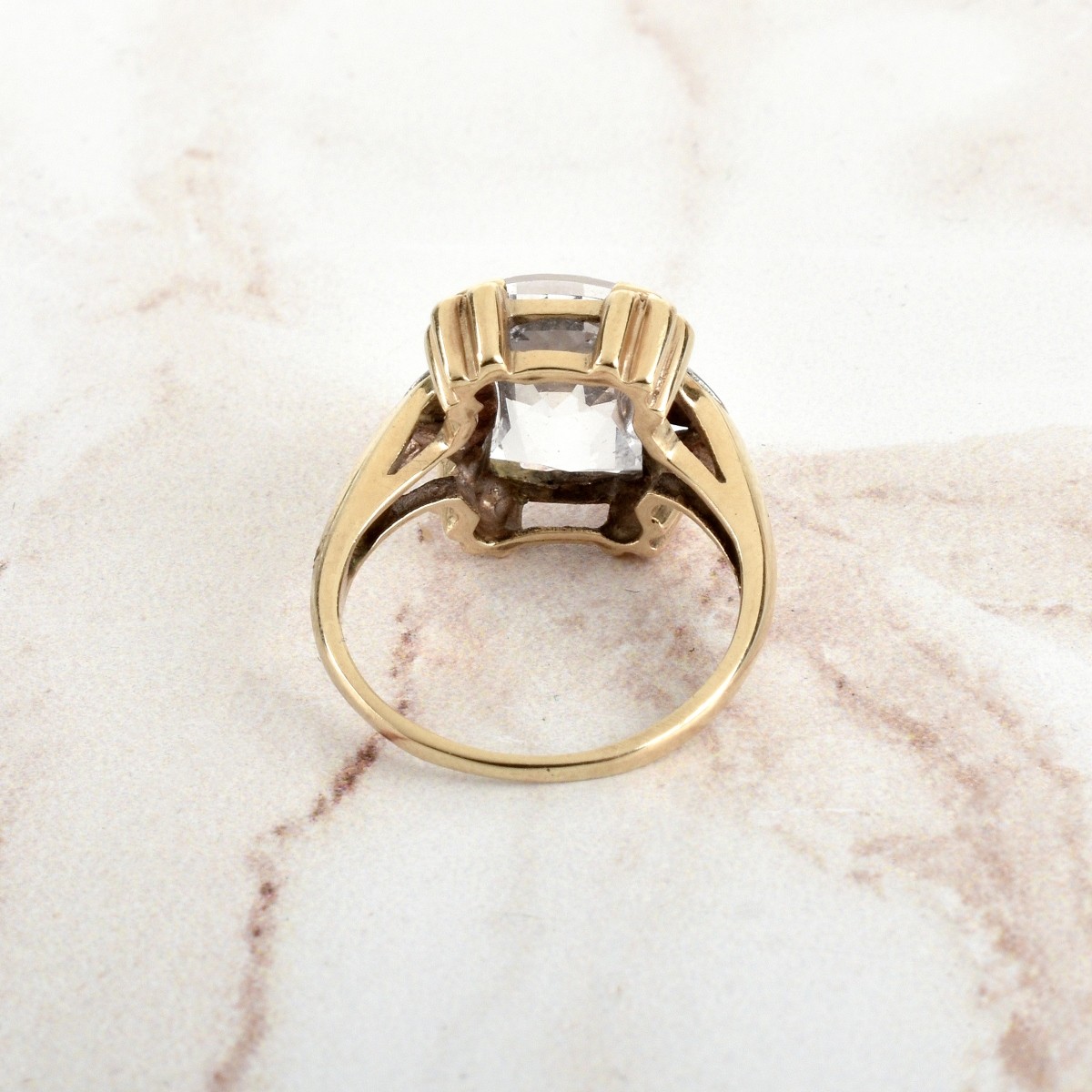 Topaz and 10K Ring