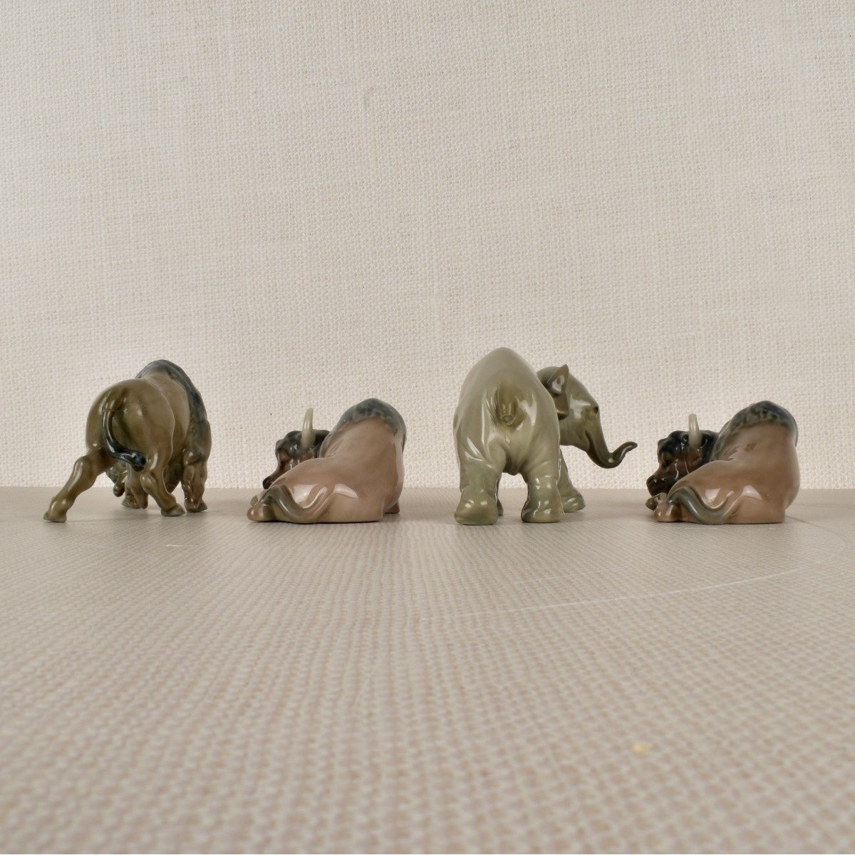 Four Lladro Porcelain Animal Figurines