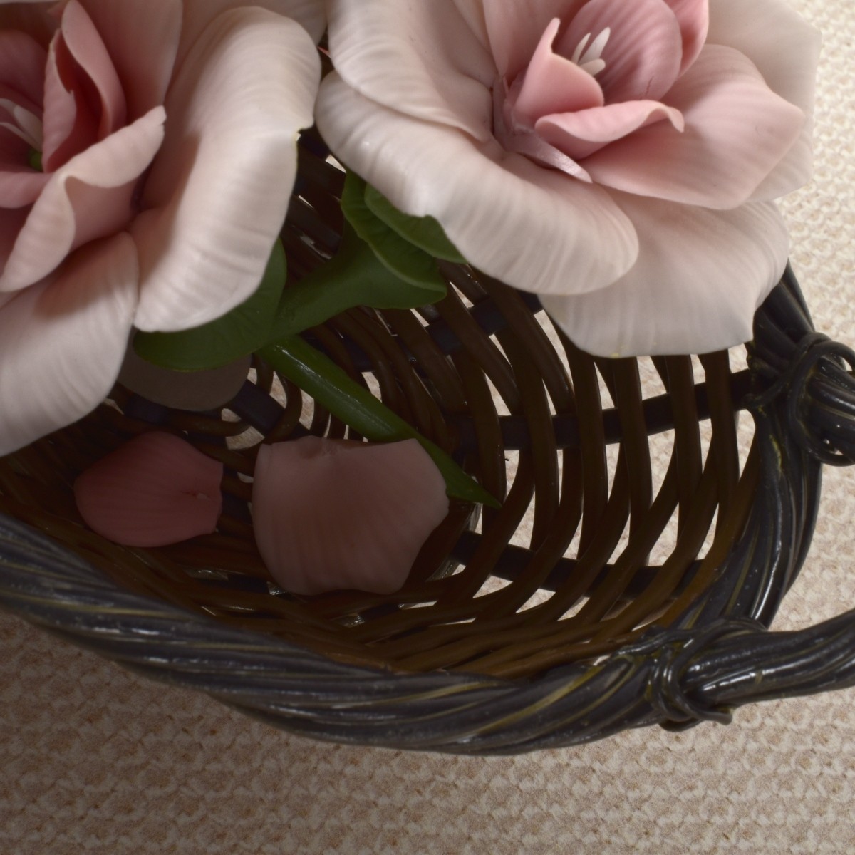 Four Porcelain Flower Baskets