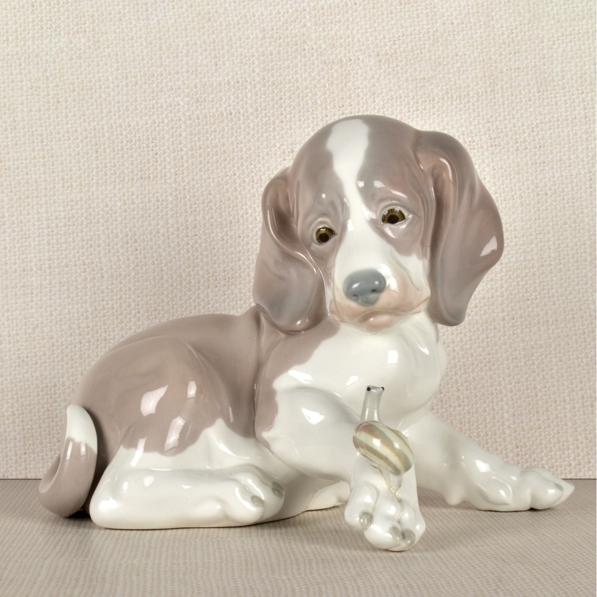 Lladro Porcelain Puppy Figurine