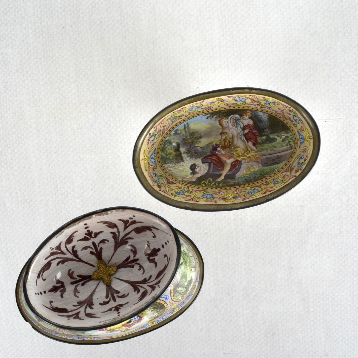 19th Century Viennese Enameled Compote