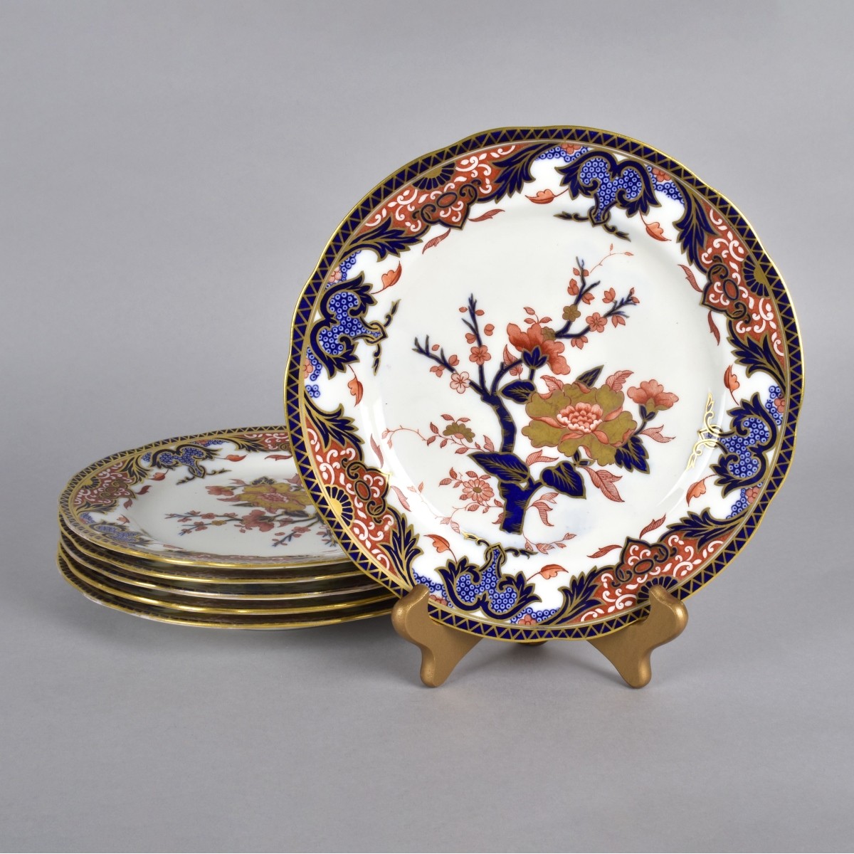 Six Aynsley Porcelain Plates