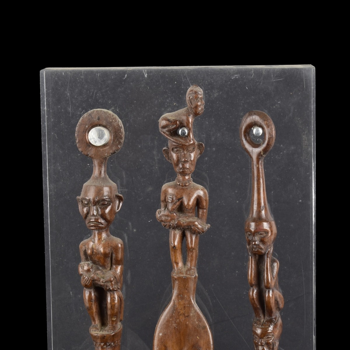 African Wood Carved Utensils