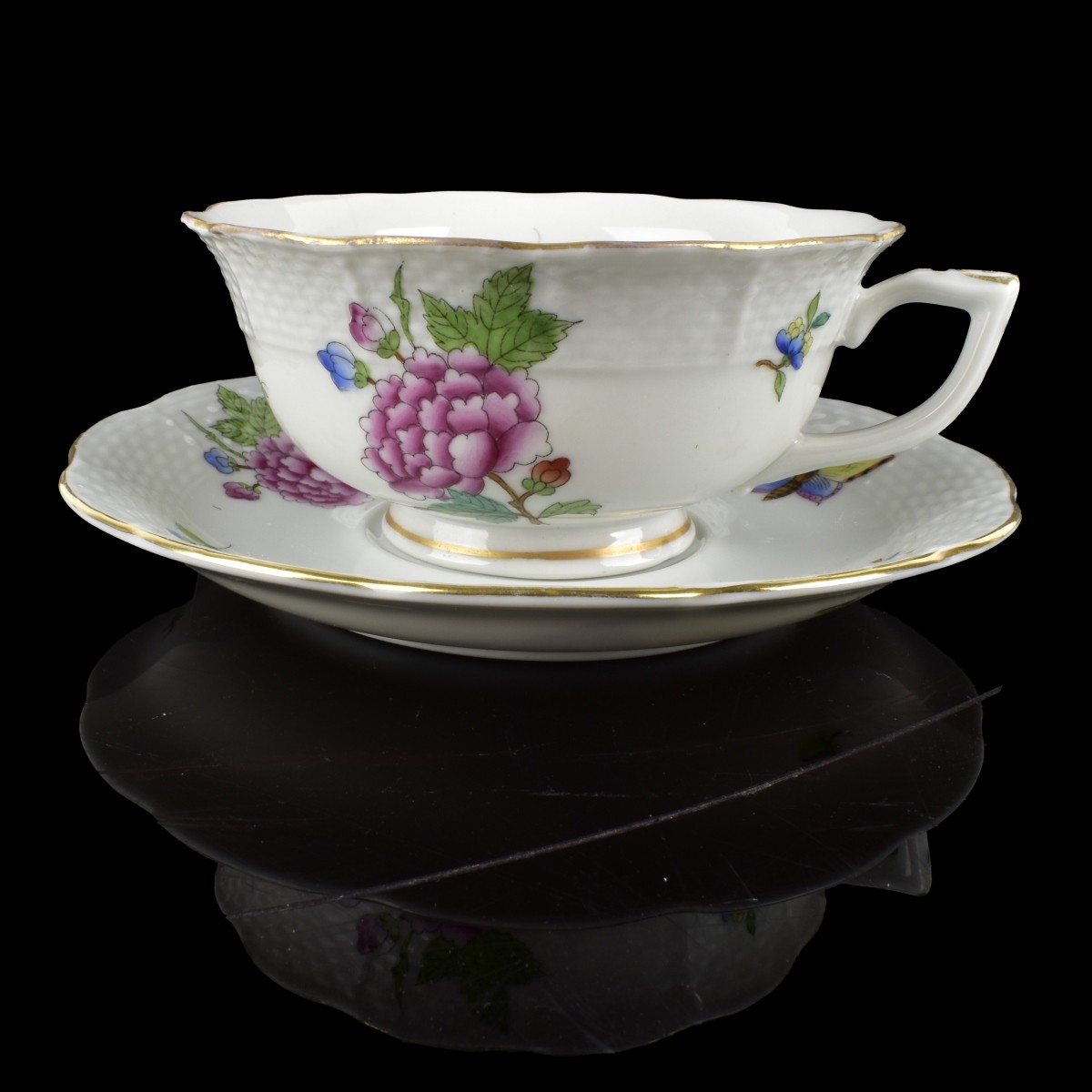 Herend China Saucers and Cups