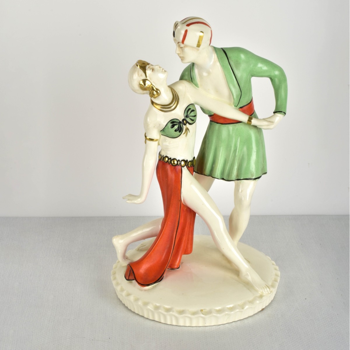 Large Royal Dux Czechoslovakian Porcelain Figure