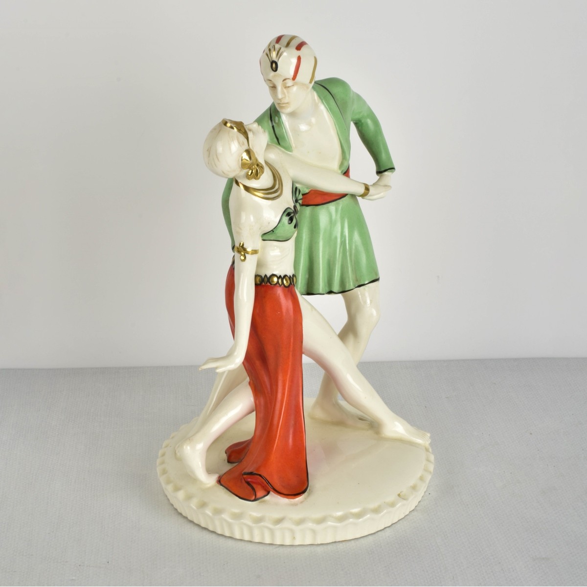 Large Royal Dux Czechoslovakian Porcelain Figure