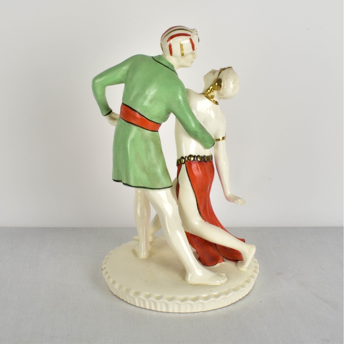 Large Royal Dux Czechoslovakian Porcelain Figure