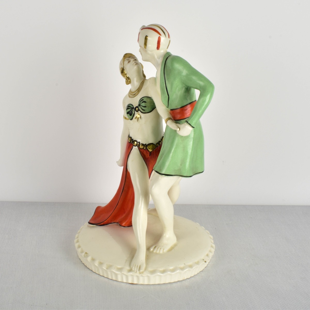 Large Royal Dux Czechoslovakian Porcelain Figure