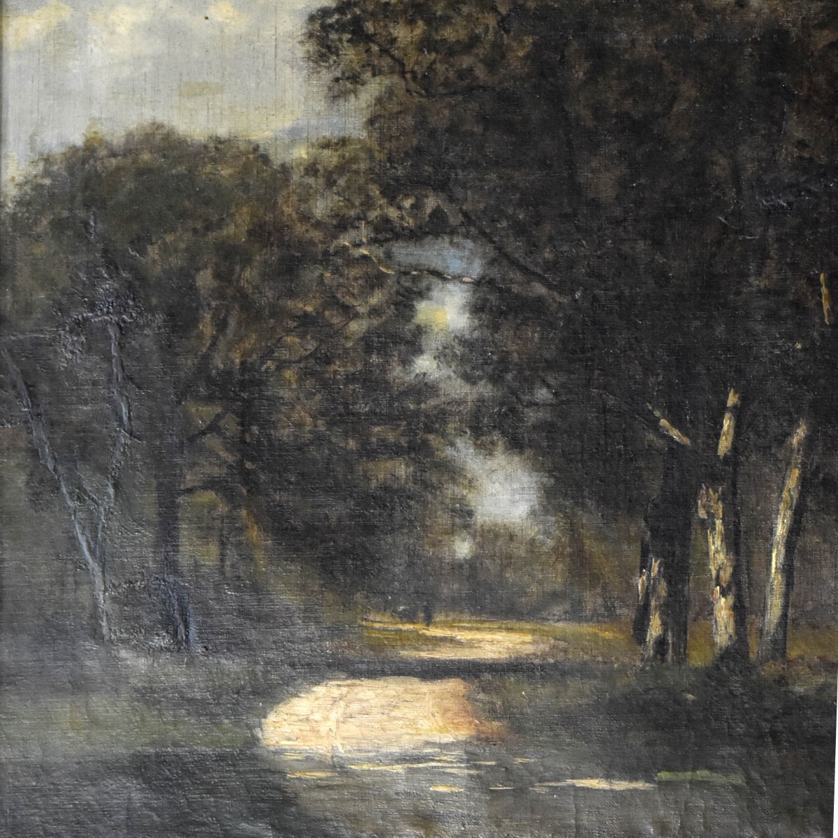 Oil on Canvas of a Landscape Scene